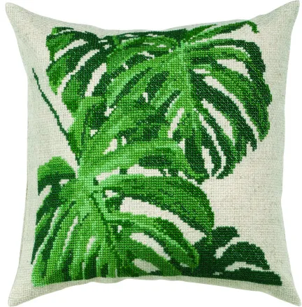 Permin Kirjontasetti Monstera 40x40cm