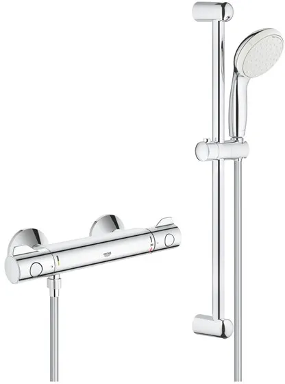 Grohe Tempesta II suihkusarja, sis. Grohtherm 800 -termostaattihana, kromi