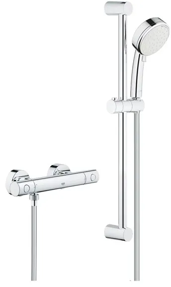 Grohe Tempesta Cosmopolitan 100 -suihkusarja, jossa on Grohtherm 800 Cosmopolitan -suihkuhana, kromi
