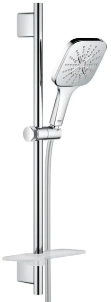 Grohe Rainshower SmartActive 130 Cube -suihkusarja, 3 suihkutyyppiä, kromi
