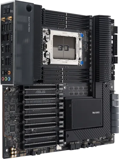 ASUS Pro WS WRX80E-SAGE SE WIFI -emolevy - AMD WRX80 - AMD sWRX8 -liitin - DDR4 RAM - Extended ATX