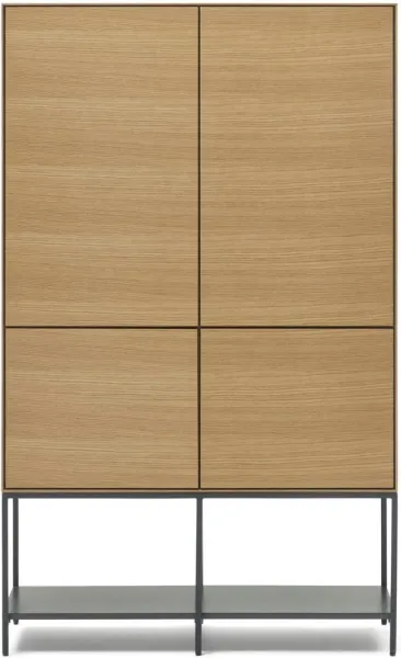 Vedrana, Highboard, luonnollinen/musta, K160x97,5x40 cm
