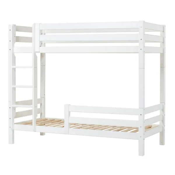 Hoppekids ECO Luxury korkea kerrossänky tikkailla ja turvakaiteella - 90 x 200 cm