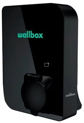 Wallbox Copper SB latauslaatikko Wi-Fi:llä 11 kW Tyyppi 1 ja 2, musta