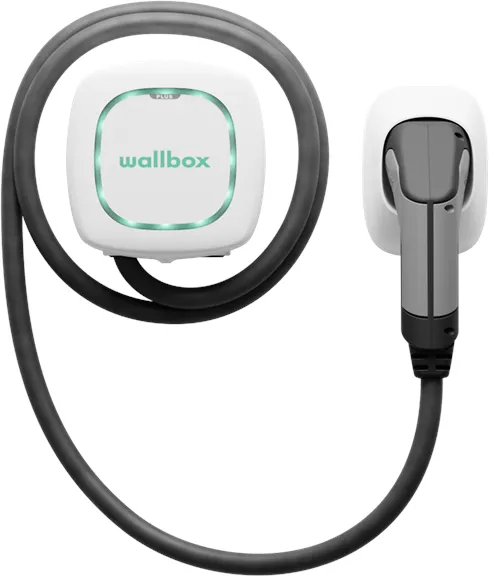 Wallbox Pulsar Plus latauslaatikko Wi-Fi:llä, 22 kW, 7 metriä, Tyyppi 2, valkoinen