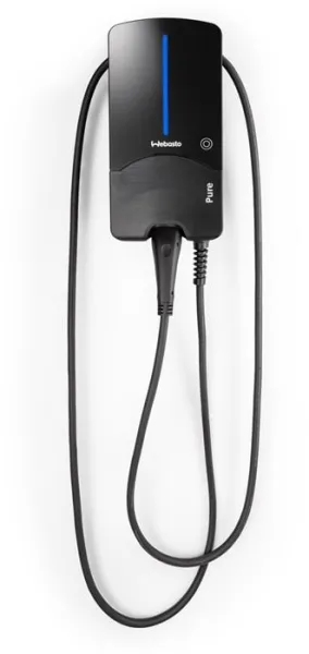 Webasto Pure Latauslaatikko 11 kW Tyyppi 2 Black Edition, jossa 7 m kaapeli - Integroitu tyypin B vikavirtarele