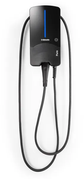 Webasto Pure Latauslaatikko 22 kW Tyyppi 2 Black Edition, jossa on 7 m kaapeli - Integroitu tyypin B vikavirtarele
