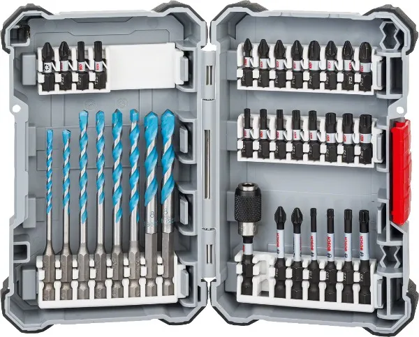 Bosch Impact Control -ruuvinvääntimien bittisarja, 35 osaa.