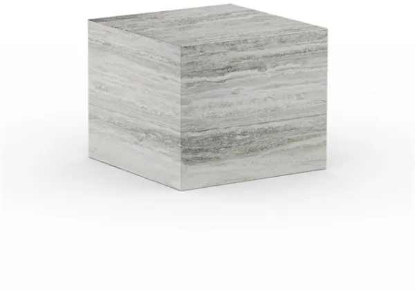 NORR11 Cubism-sohvapöytä Pieni Hopea Travertiini