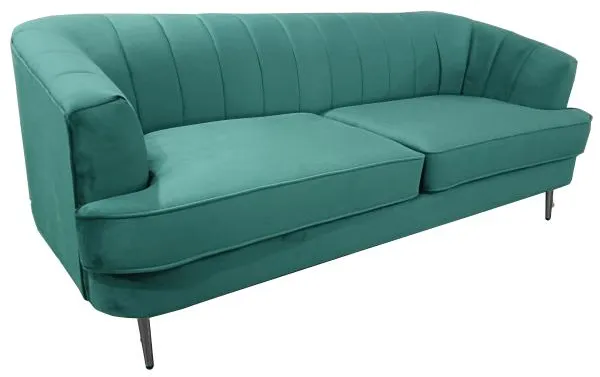 Homeville Andria 3 hengen sametti vihreä 200x89x79cm