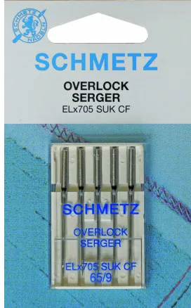 Schmetz Overlock-neulat ELx705 SUK CF Koko 90 - 5 kpl.