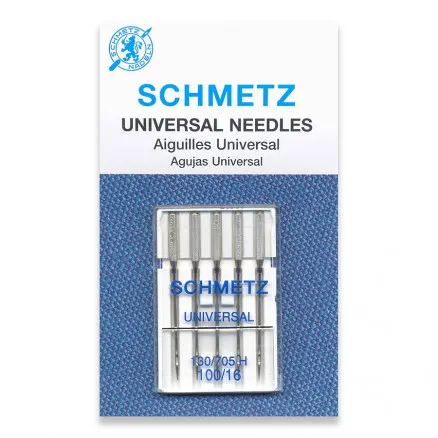 Schmetz ompelukoneen neulat Universal 130/705H koko 100 - 5 kpl